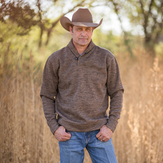 Men's Olathe Pullover - Heather Chocolate