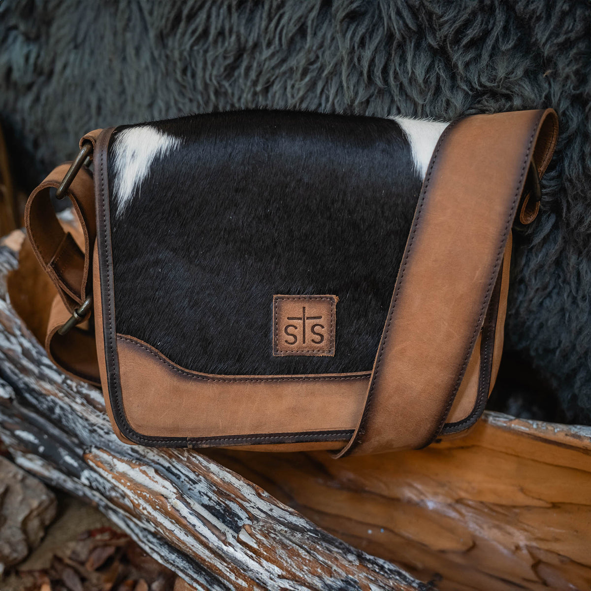 Cowhide Della Crossbody
