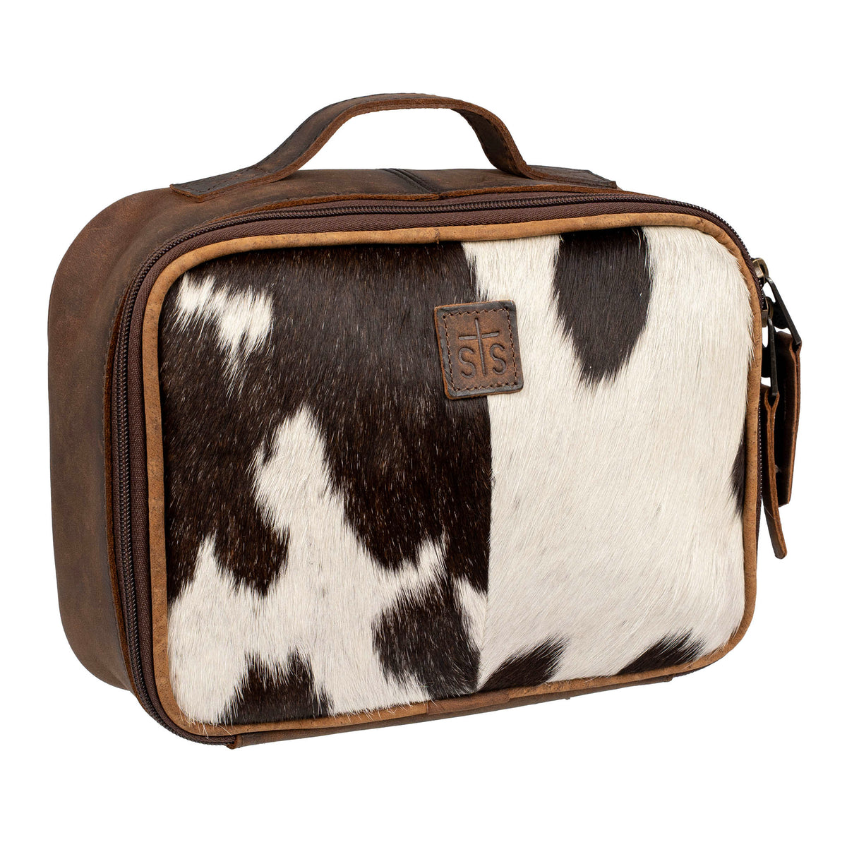 Cowhide Yukon Makeup Organizer