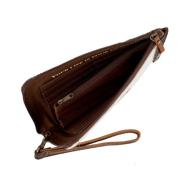 Rose Gold Cowhide Wristlet/Clutch - ShopperBoard