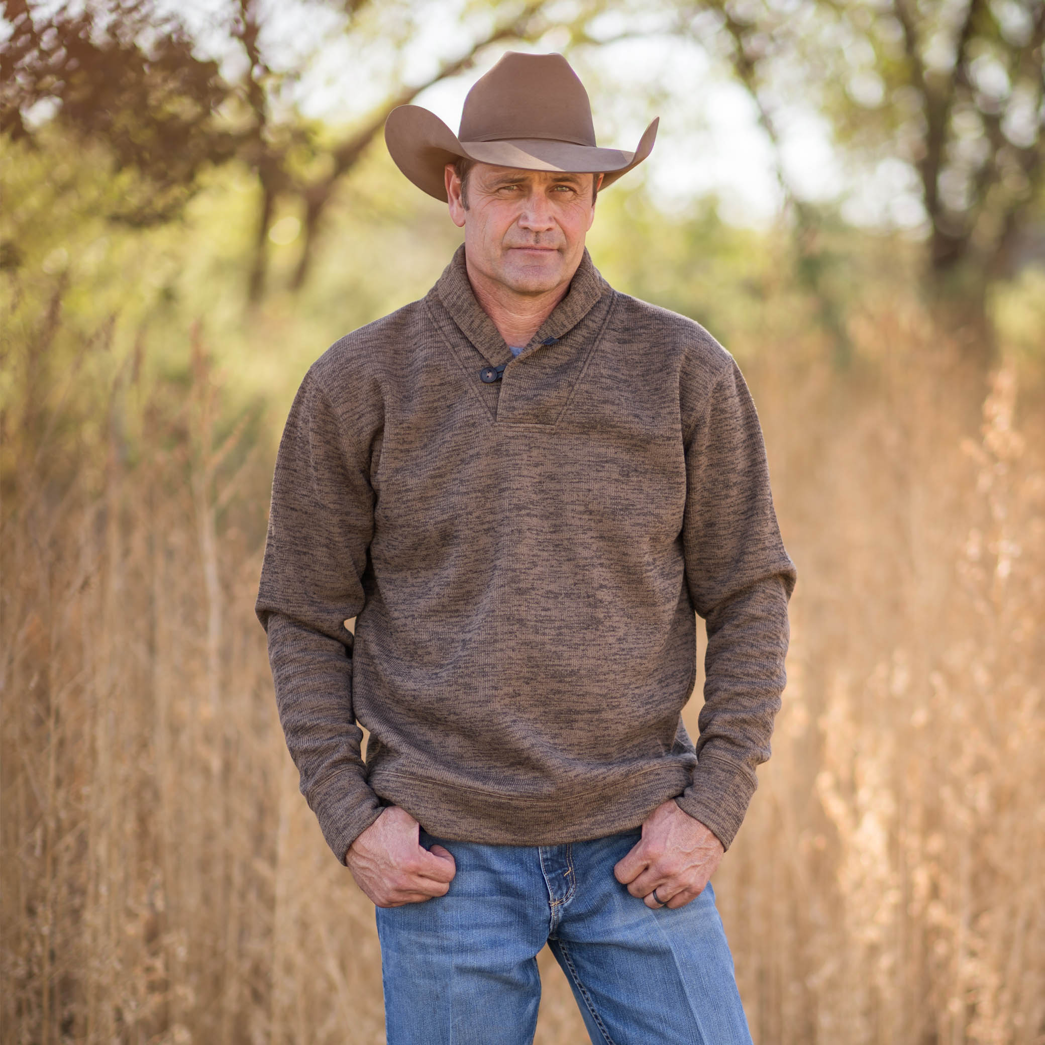 Men's Olathe Pullover - Heather Chocolate