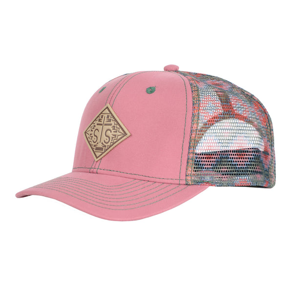 STS Diamond Aztec Hat - Pink & Baja Mesh