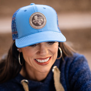 STS Texas Leather Patch Hat - Blue & Mojave Sky Mesh