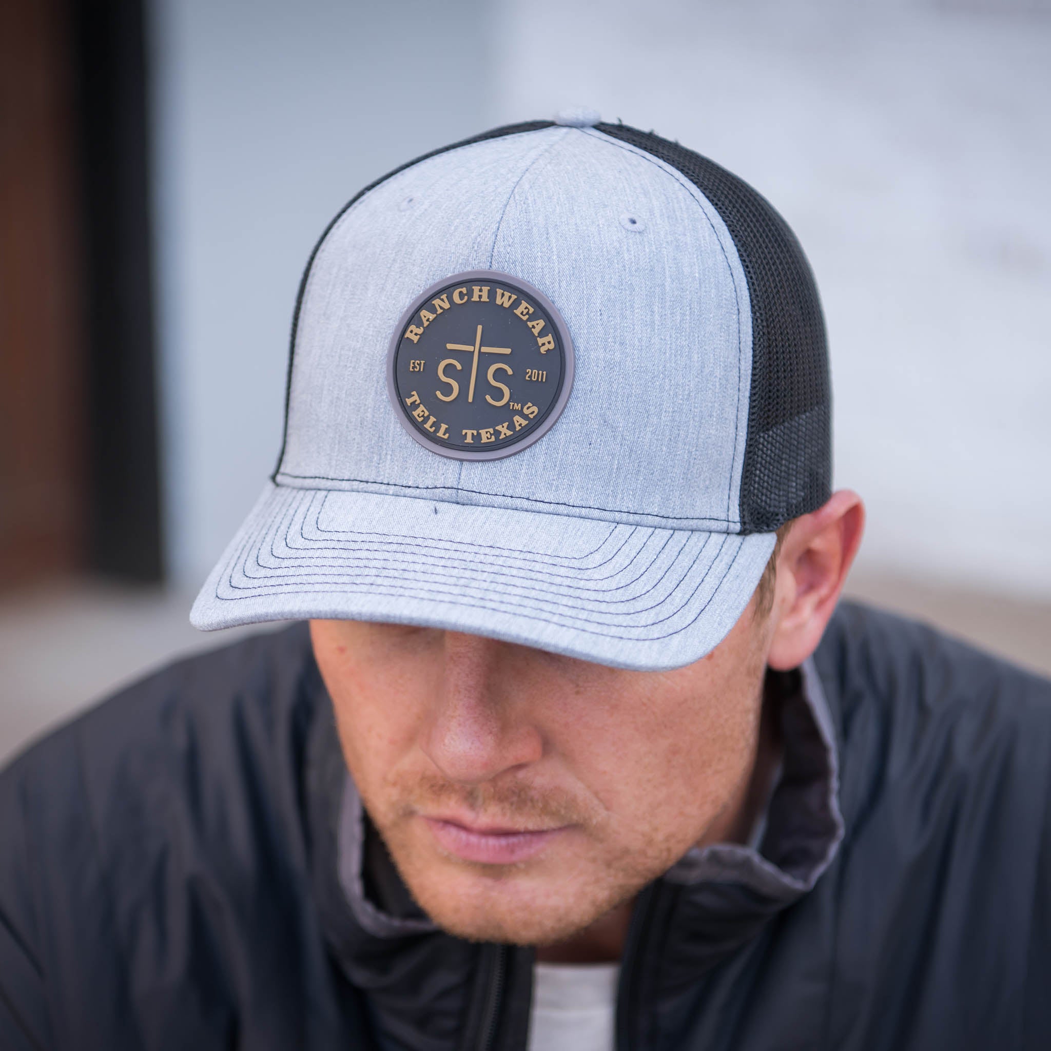 STS Charcoal Rubber Patch Hat Heather Gray STS Ranchwear