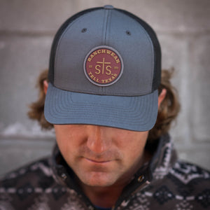 STS Red Rubber Patch Hat - Charcoal & Black