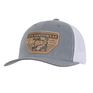 STS Basketweave Patch Hat - Heather Gray & White