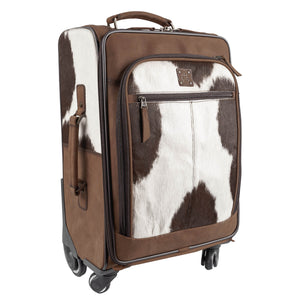 Cowhide Rolling Suitcase