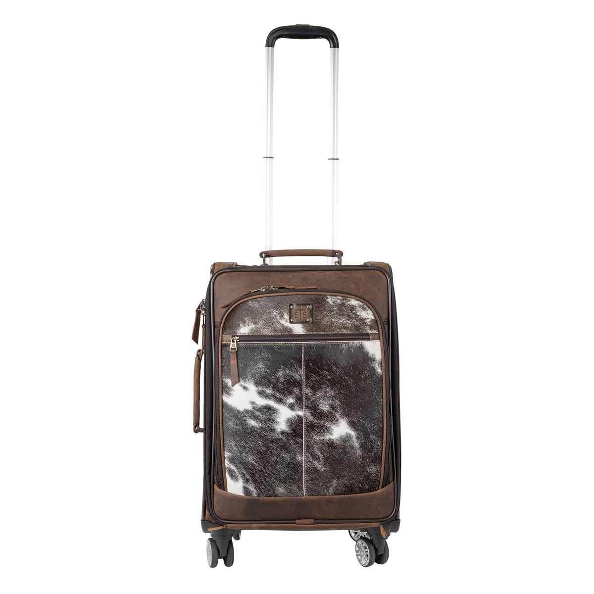 Cowhide Rolling Suitcase