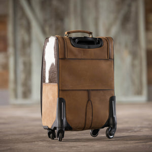 Cowhide Rolling Suitcase