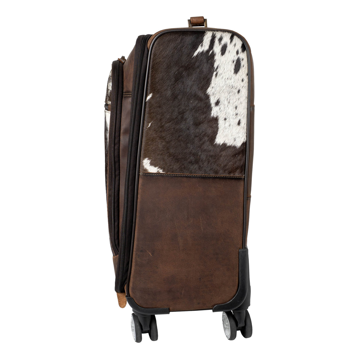 Cowhide Rolling Suitcase