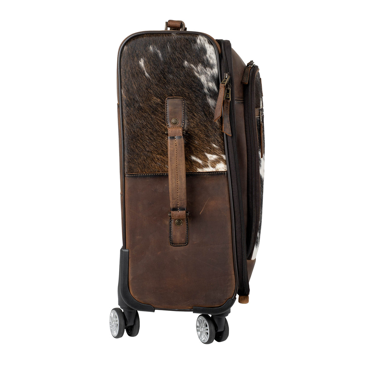 Cowhide Rolling Suitcase