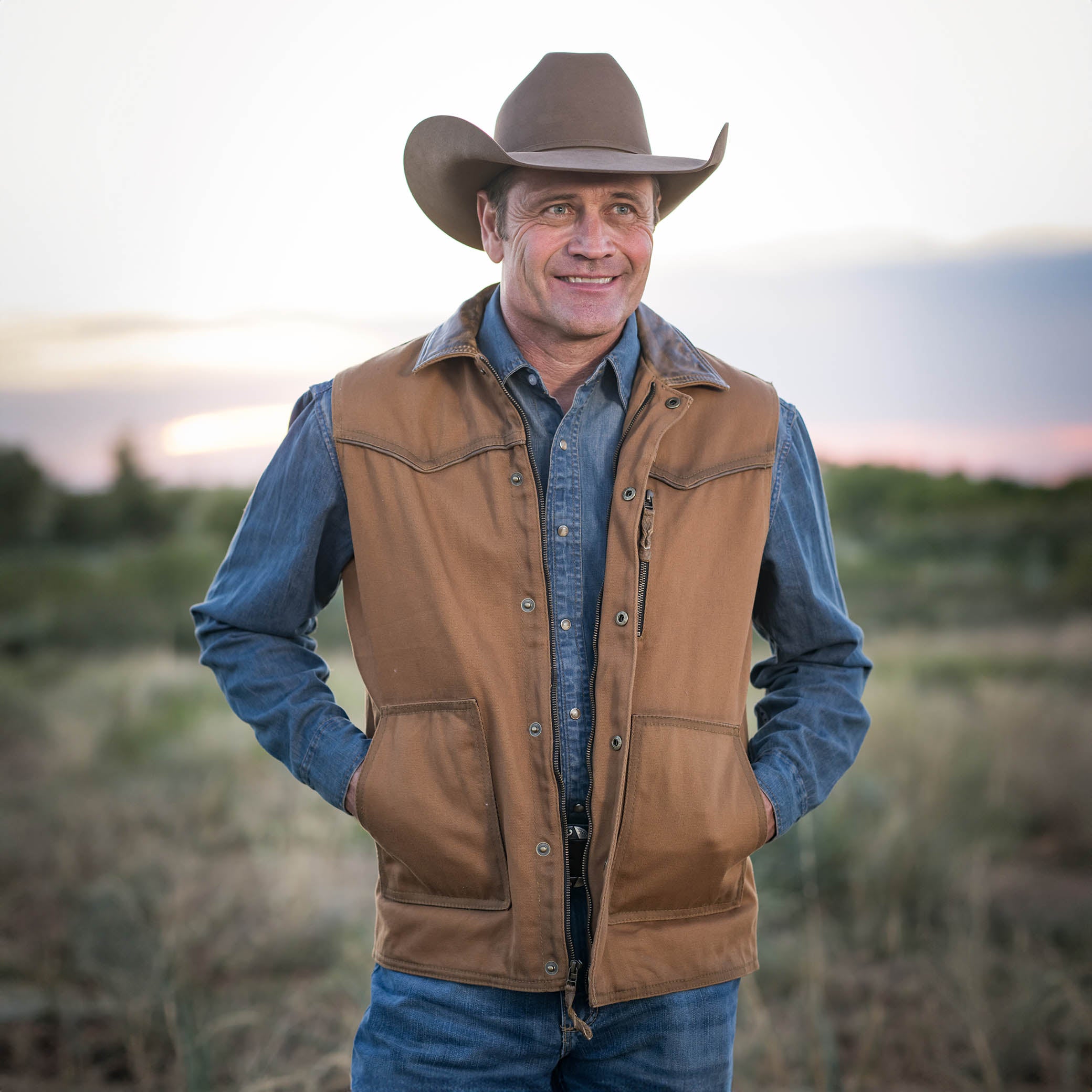 Men's Owen Vest - Brown