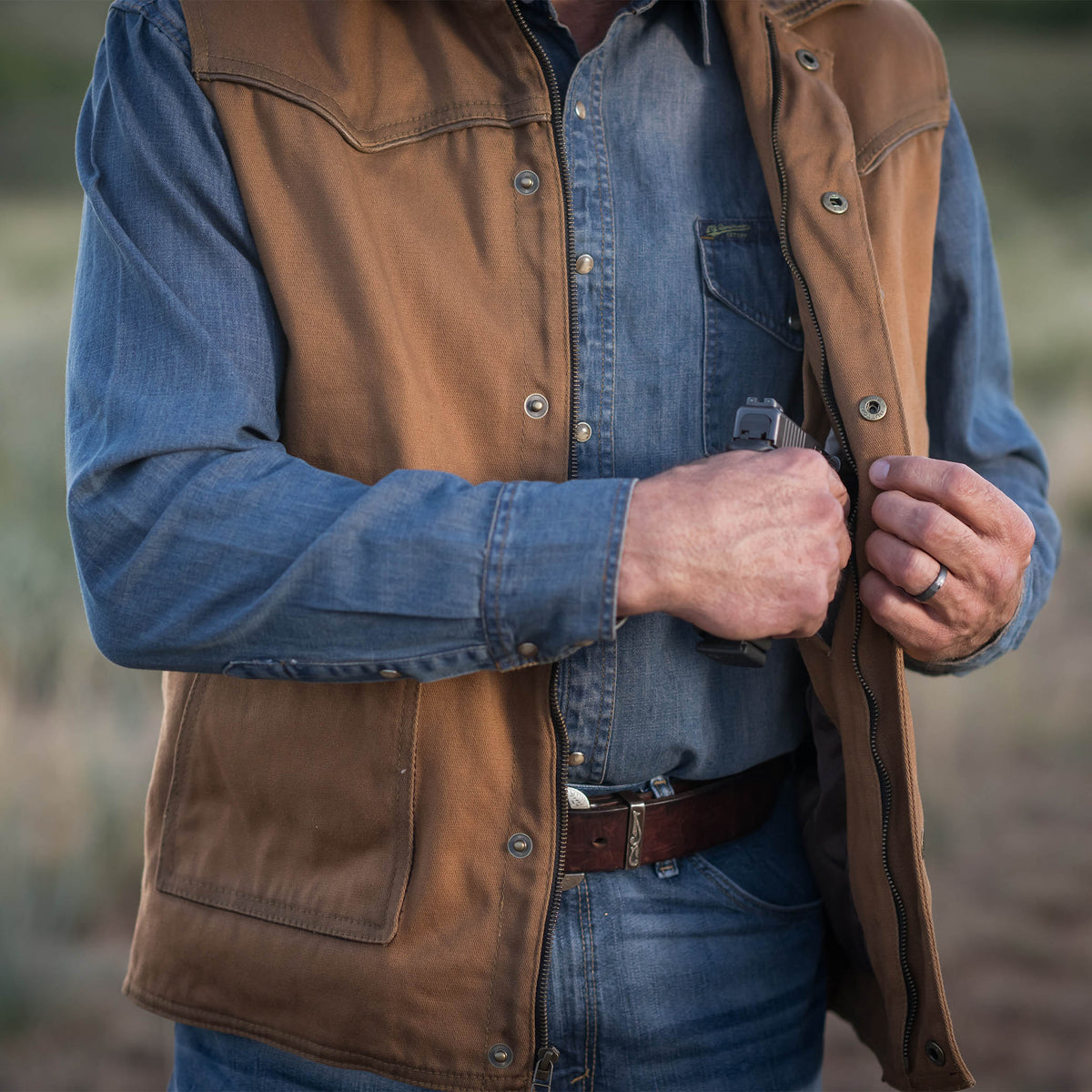 Men's Owen Vest - Brown