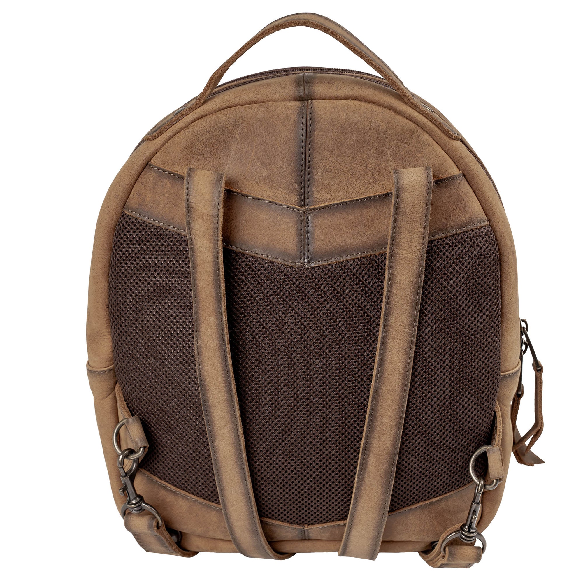 Vintage genuine leather backpack with silver stud Phoenix design Travel Backpack | Laptop Backpack | Leather Backpack  main image 3
