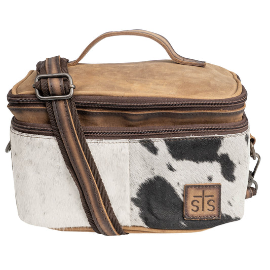 Cowhide Glamour Makeup Organizer