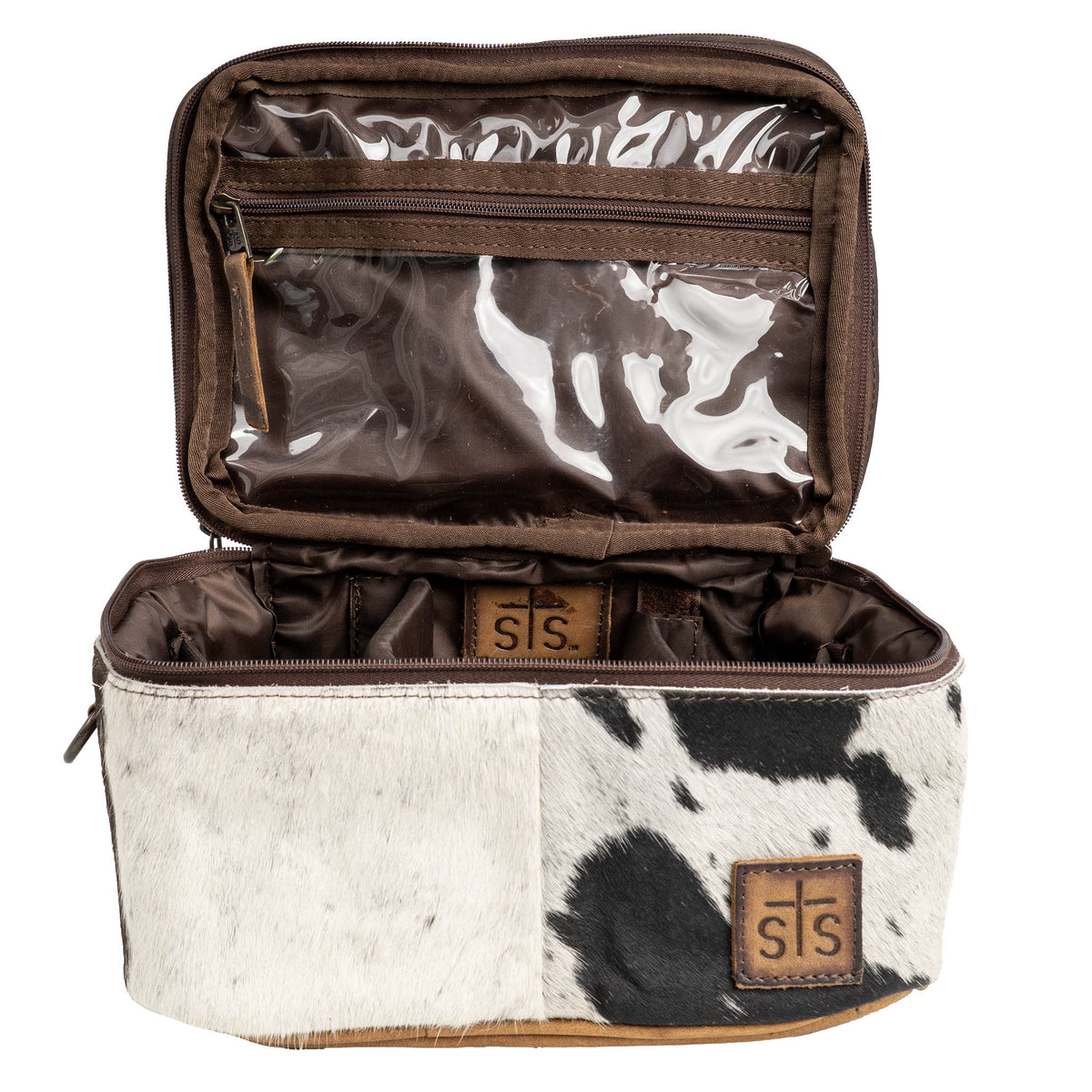 Cowhide Glamour Makeup Organizer