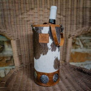 Vaquero Cowhide Single Wine Bag