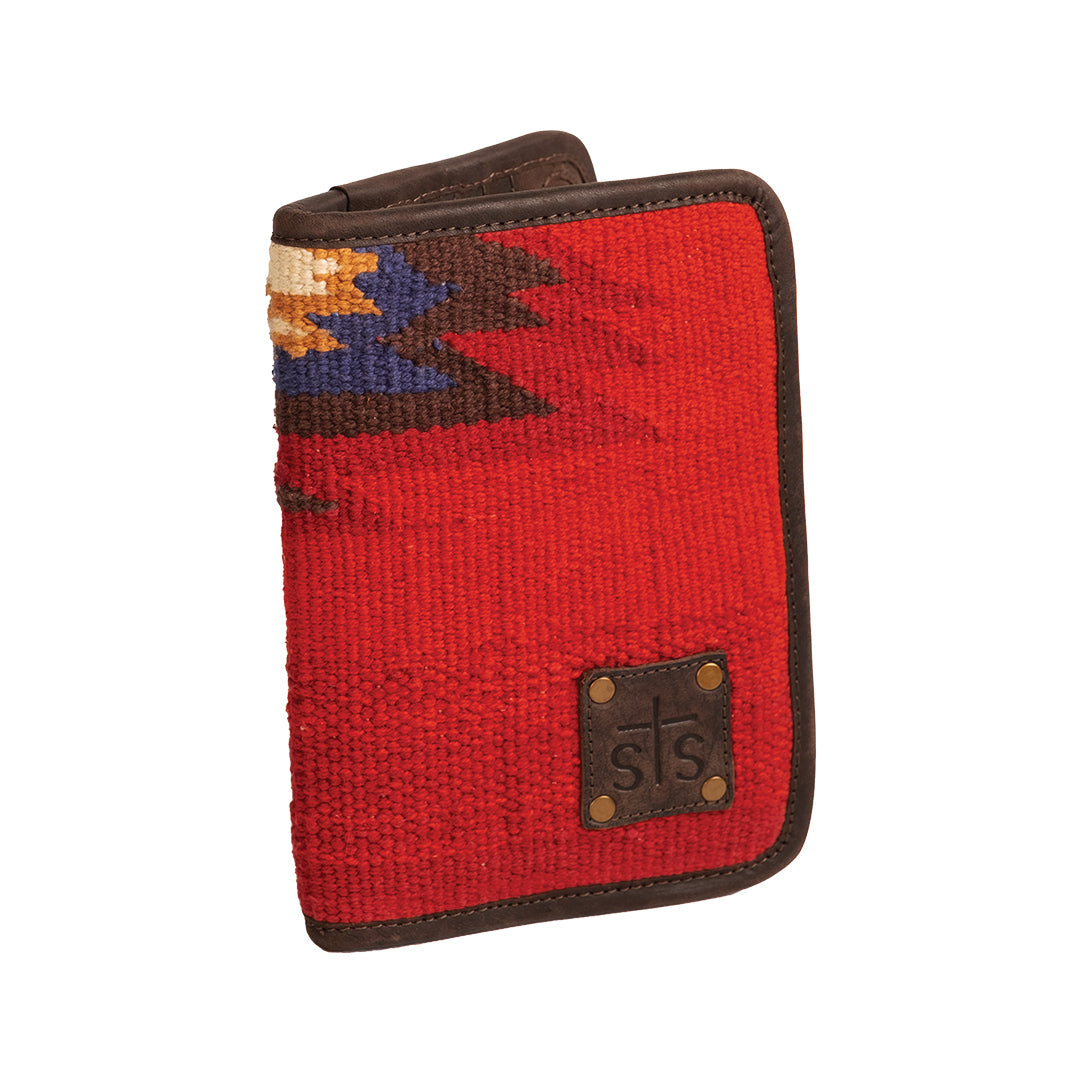Crimson Sun Magnetic Wallet