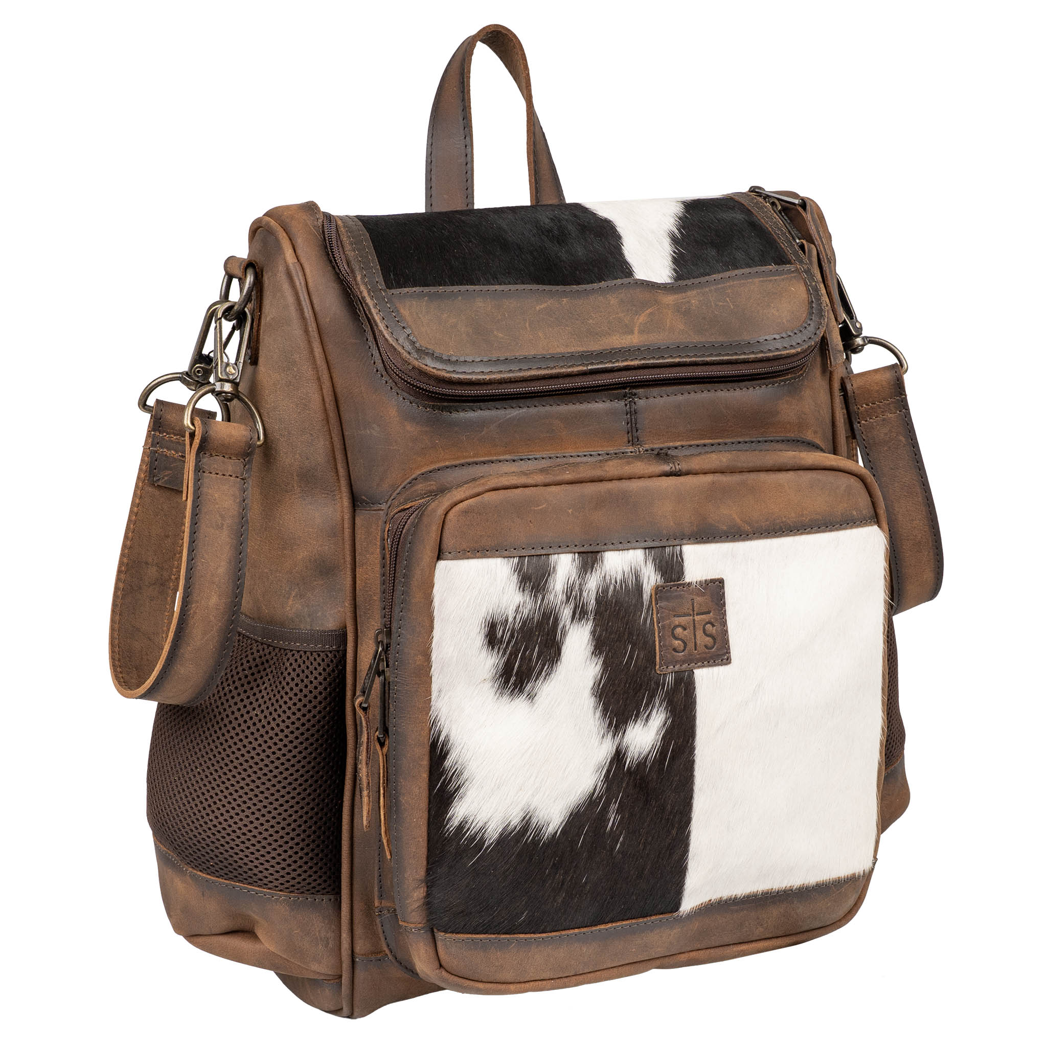 aushan faux leather backpack Amelia French Navy Oil Leather inch variant measures 16 H x 8 L x 8 W inches Dorian 2212-28 leather backpack
