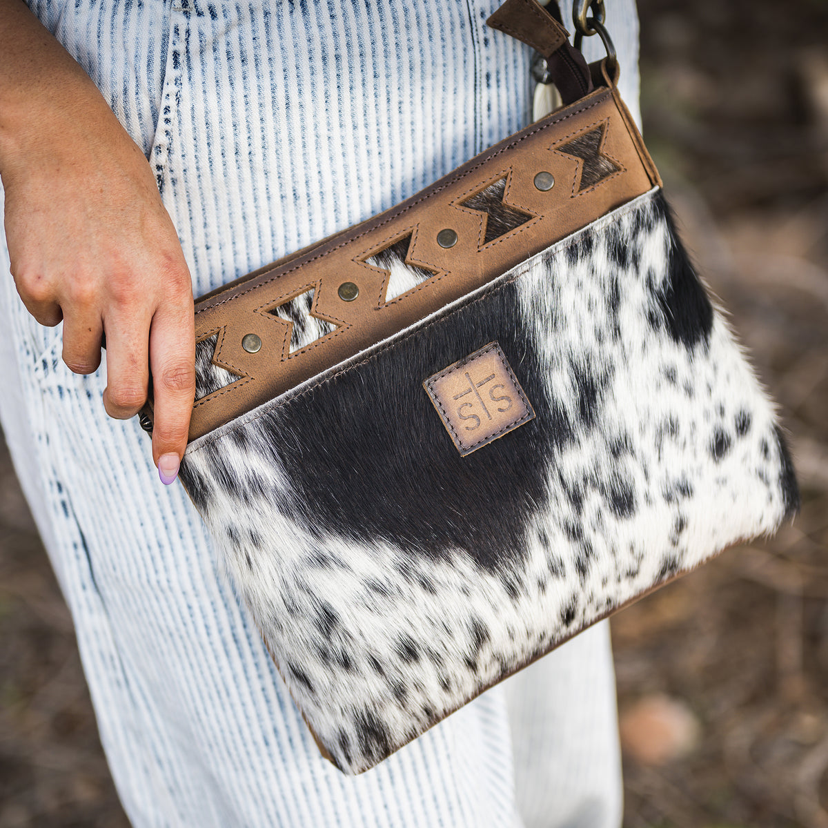 Roswell Cowhide Vivian Crossbody