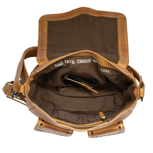 Bandera Tan Saddle Hobo Bag