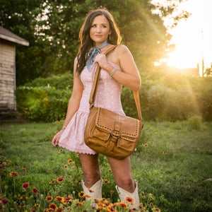 Bandera Tan Saddle Hobo Bag