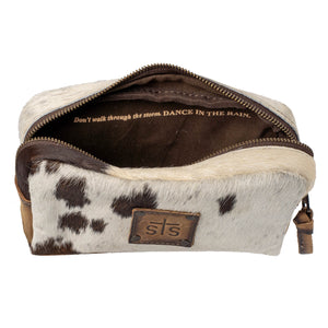 Cowhide Bebe Cosmetic Bag
