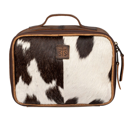 Cowhide Yukon Makeup Organizer