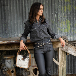 Cowhide Sugar Satchel