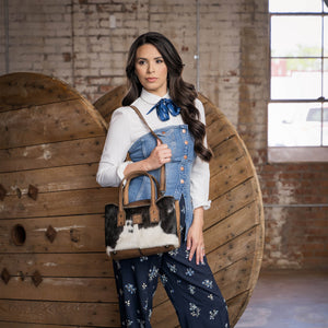 Cowhide Josie Satchel
