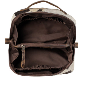 Cowhide Elise Makeup Bag