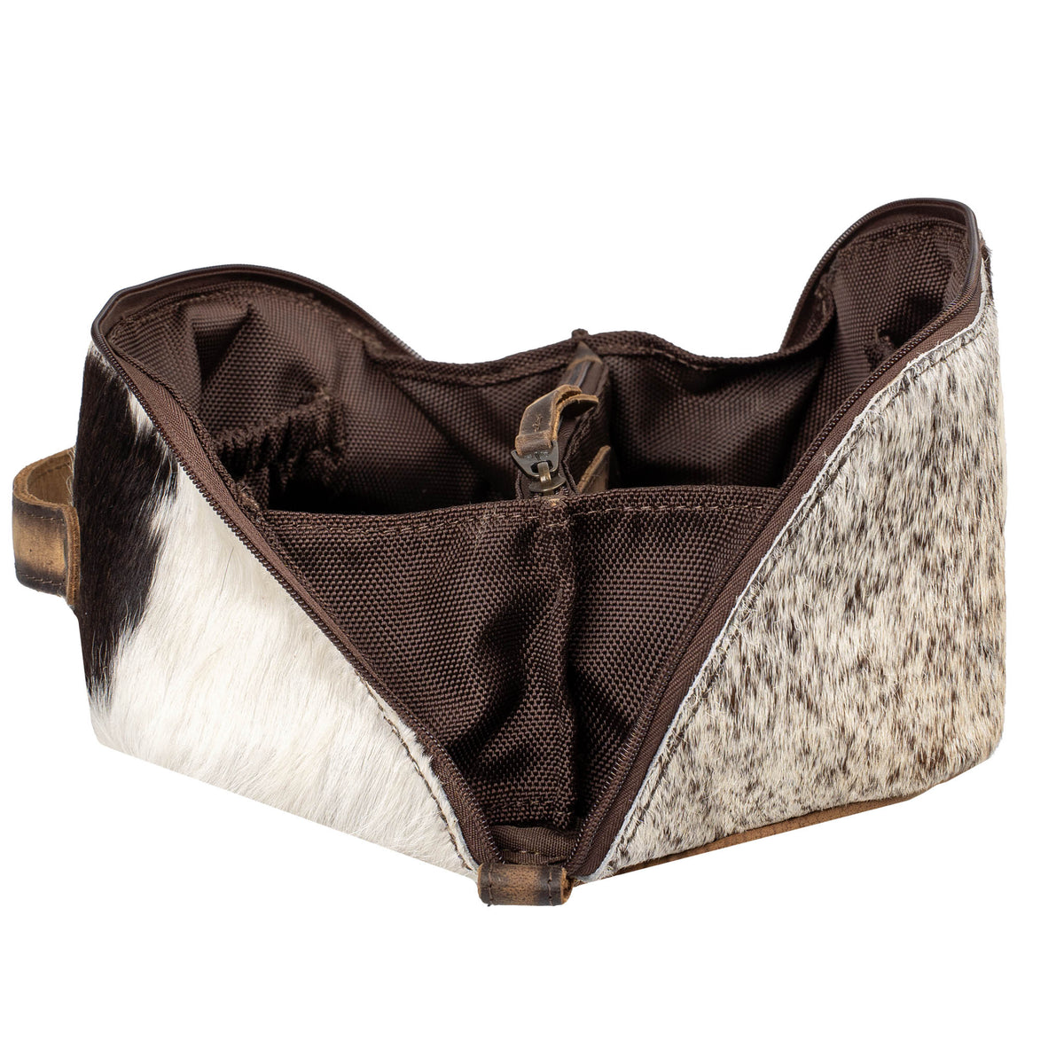 Cowhide Elise Makeup Bag