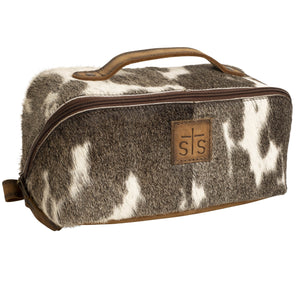 Cowhide Elise Makeup Bag