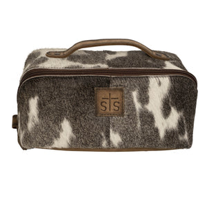 Cowhide Elise Makeup Bag