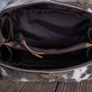 Cowhide Elise Makeup Bag