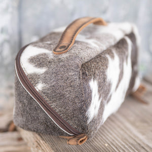 Cowhide Elise Makeup Bag