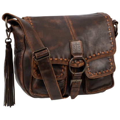 Bandera Chocolate Saddle Hobo Bag
