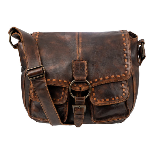 Bandera Chocolate Saddle Hobo Bag