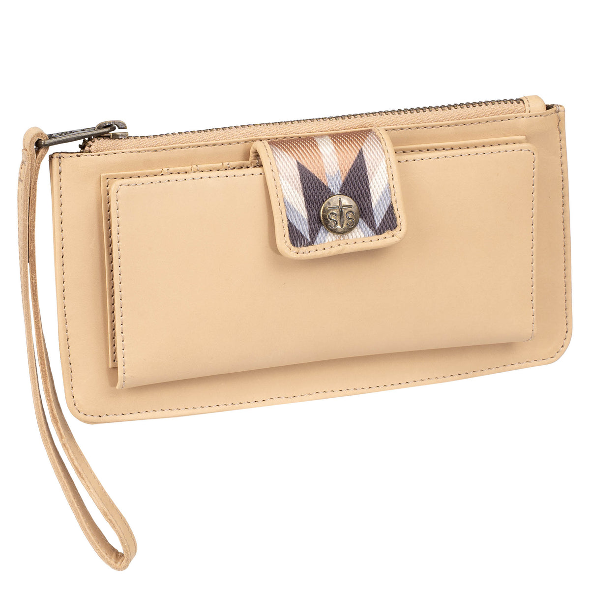 Basic Bliss Buckskin Haley Bifold Wristlet