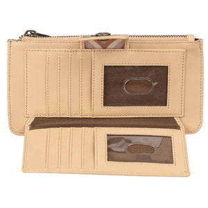 Basic Bliss Buckskin Haley Bifold Wristlet