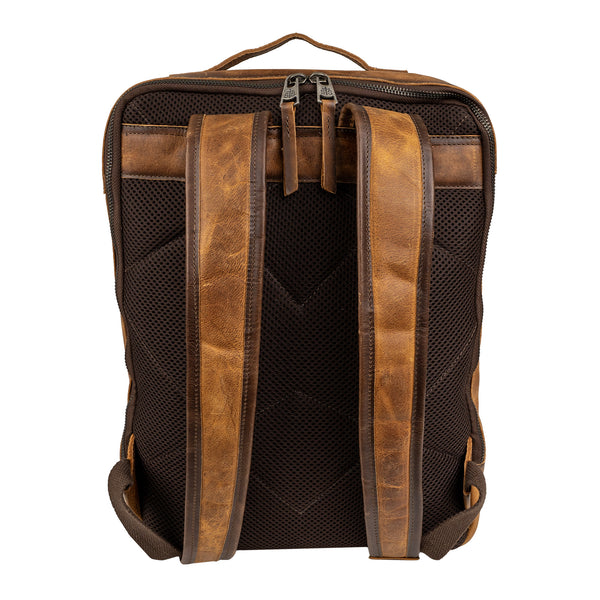 distressed leather computer backpack ladonna Vaquero Cowhide Lennon Backpack
