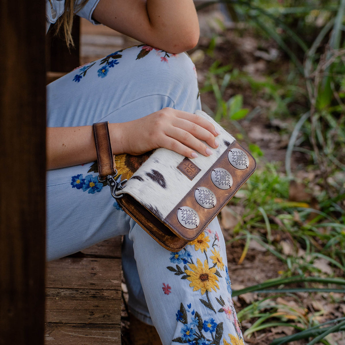Vaquero Cowhide Evie Organizer