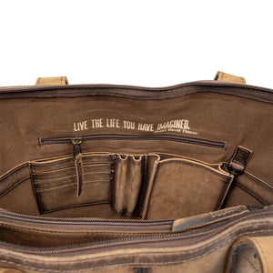 Cowhide Laptop Shopper