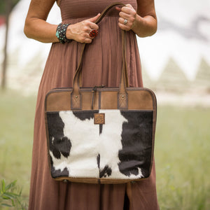 Cowhide Laptop Shopper