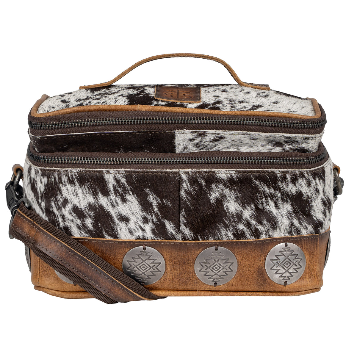 Vaquero Cowhide Glamour Makeup Organizer
