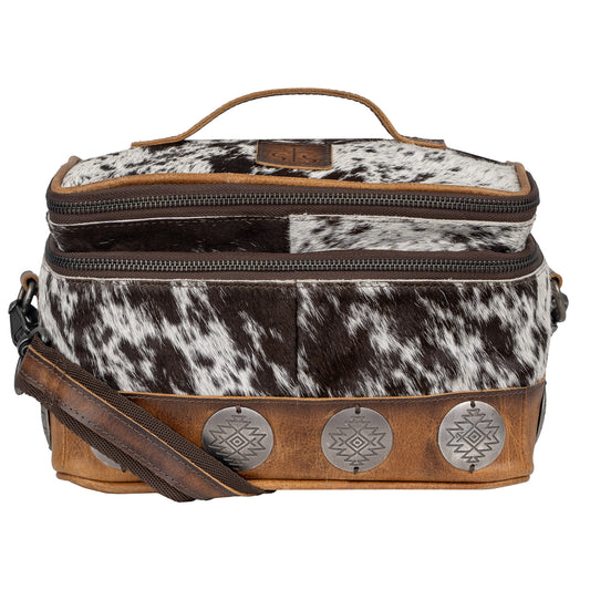 Vaquero Cowhide Glamour Makeup Organizer