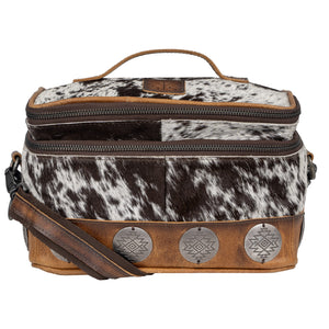 Vaquero Cowhide Glamour Makeup Organizer
