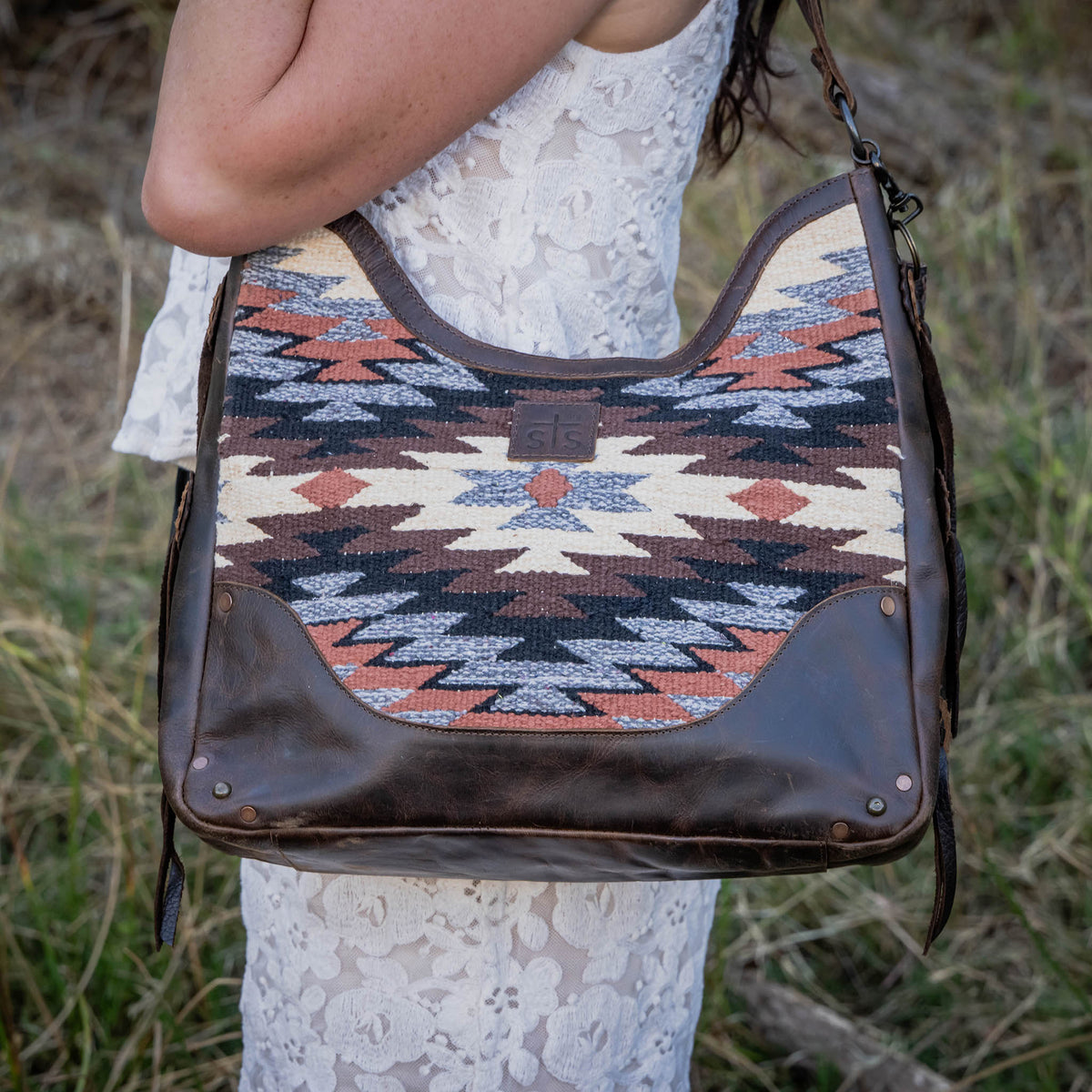 Guadalupe Serape Hobo Bag