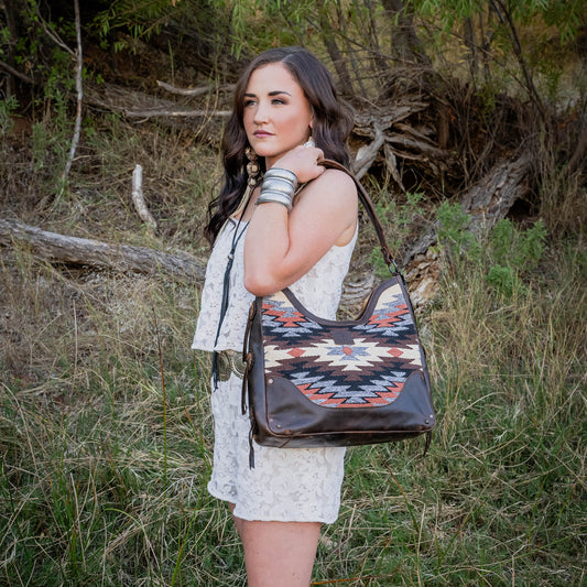 Guadalupe Serape Hobo Bag
