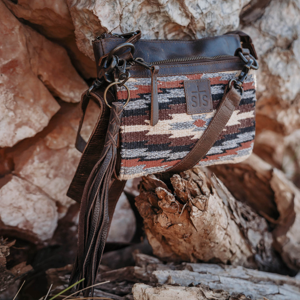 Guadalupe Serape Lily Crossbody